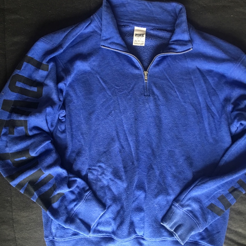 PINK half zip sweatshirt